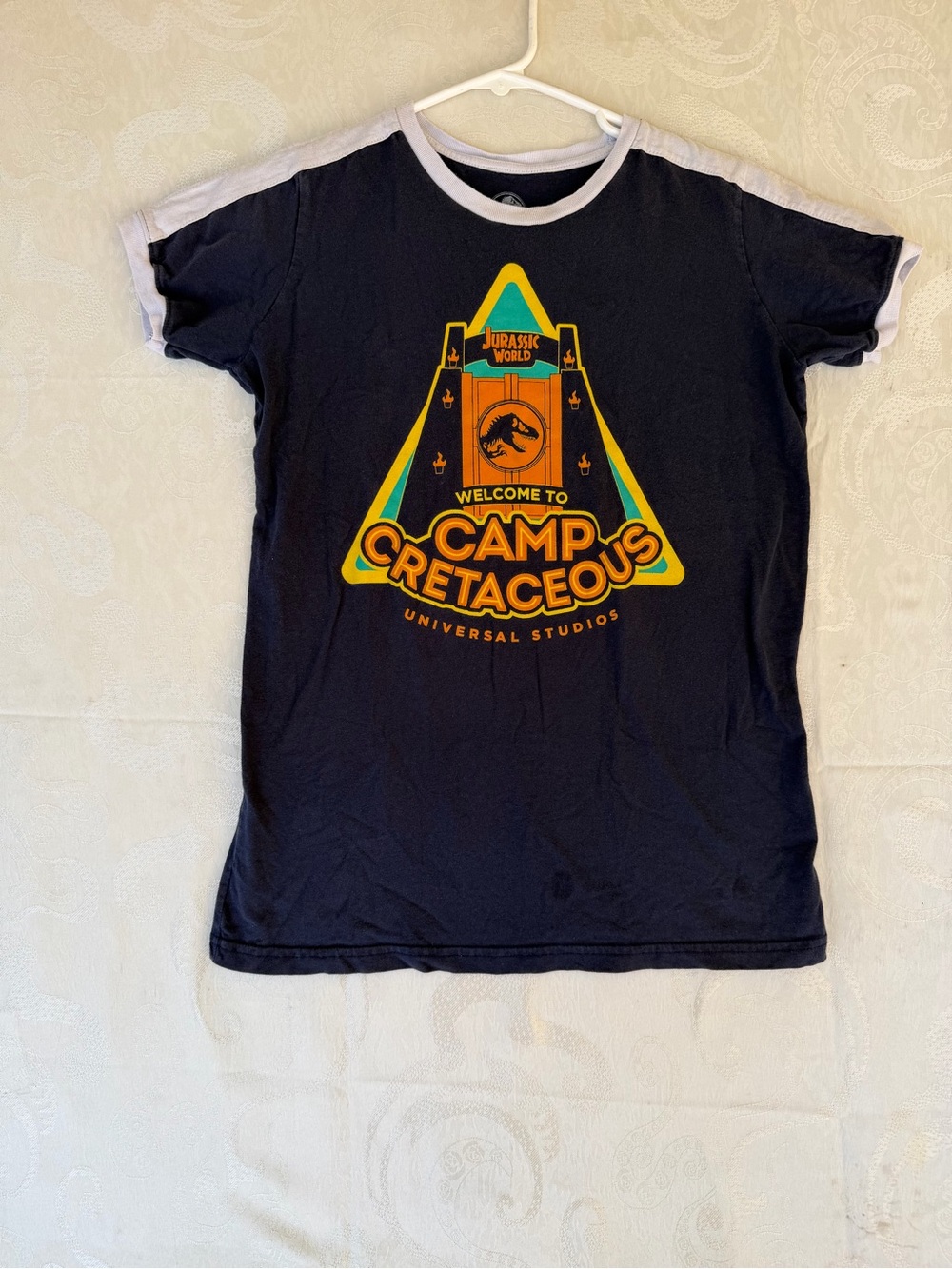 Jurassic World Camp Cretaceous Navy Kids Tee